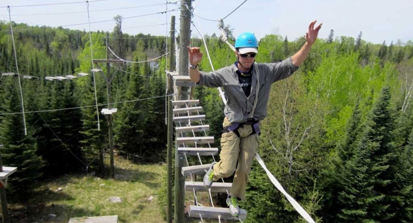 ropes course for high school